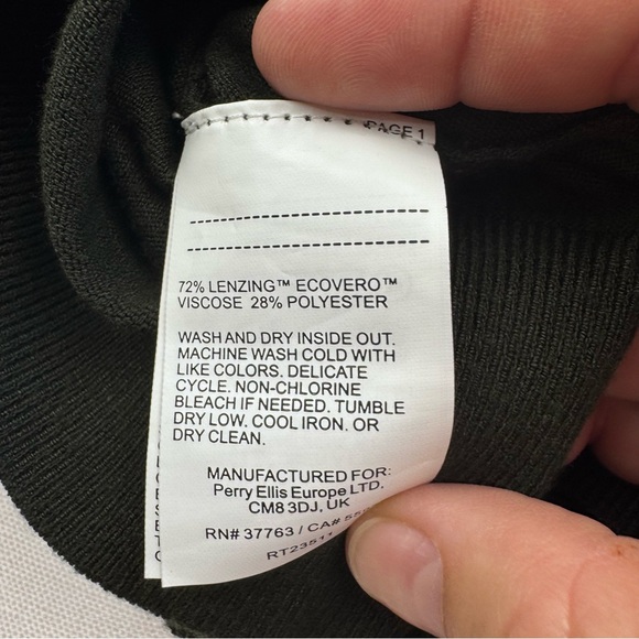 Perry Ellis Olive green turtleneck size small - Picture 7 of 9